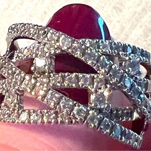 1ct AUTHENTIC DIAMOND 14kt white gold Fashion ring Kay’s Jewelers